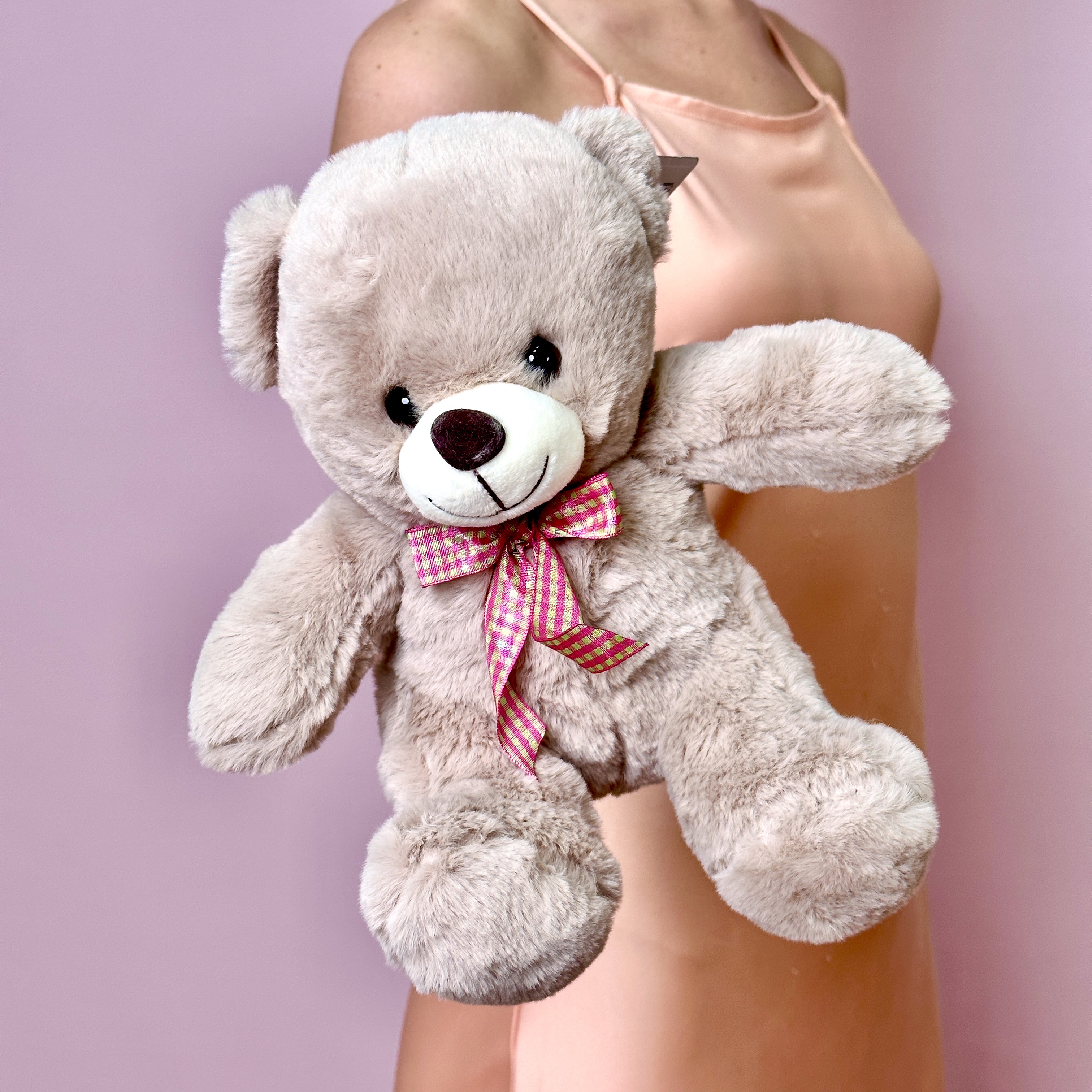 Мишка Егорка плюшевый 25 см (бежевый)